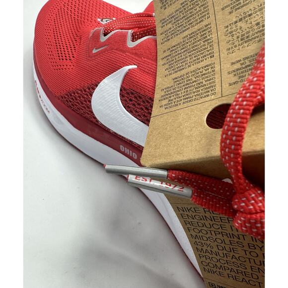 Nike Pegasus 41 Ohio State Buckeye Shoes Mens Size 9.5 FZ5135-600 Red main image 6